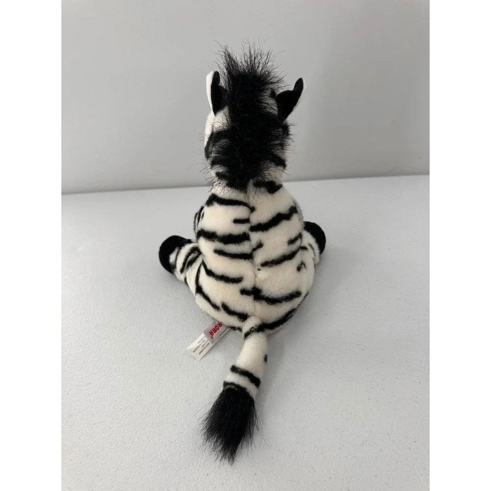 Aurora Zebra Plush Stuffed Animal Safari Lovey 11 Inch Black White Kids Toy 034